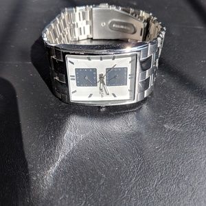 Kenneth Cole Silver Square Designer Watch